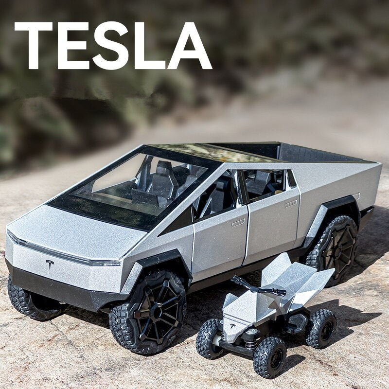 1/24 Tesla Cybertruck with Off-road Vehicle
