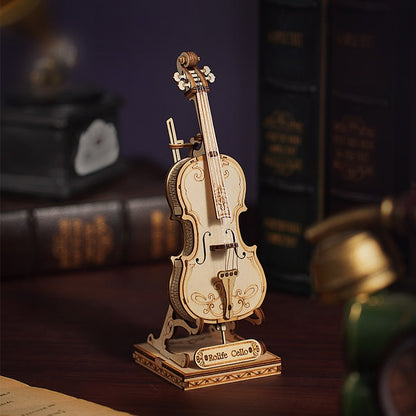 3D Wooden Puzzle | Saxophone Drum Kit Accordion Cello