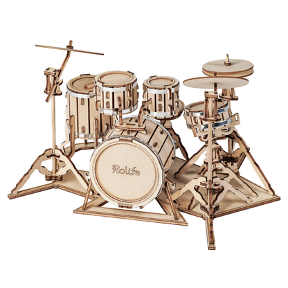 3D Wooden Puzzle | Saxophone Drum Kit Accordion Cello