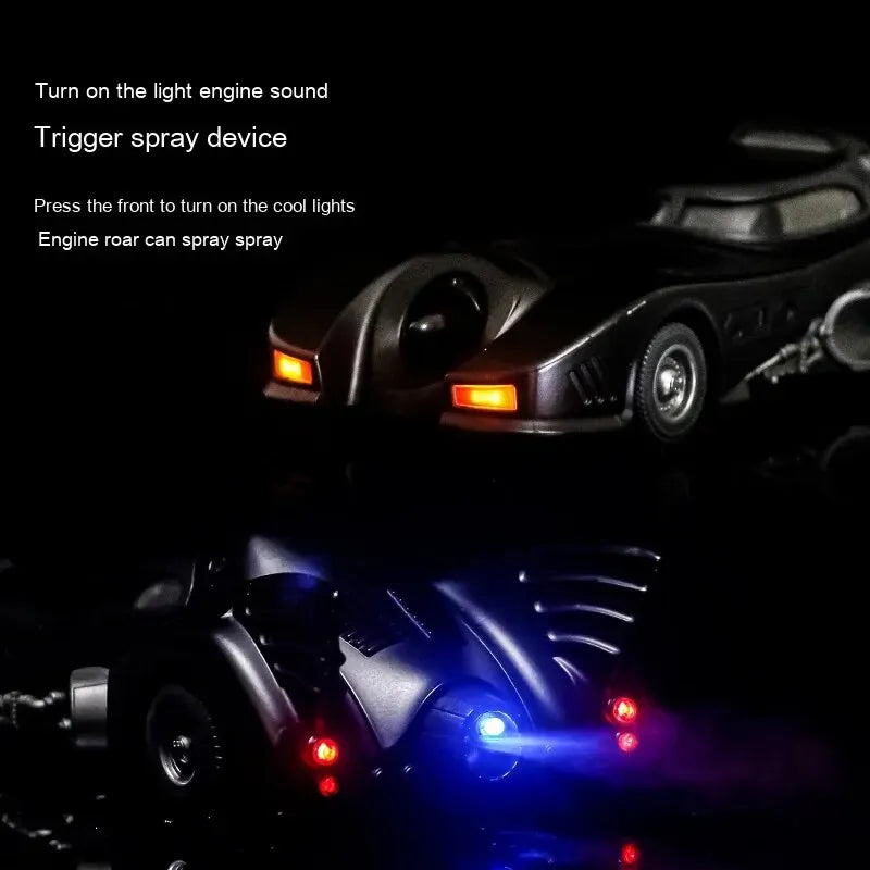 1-24 Batmobile Alloy Model Pull Back Spray Dark Knight Fan Desktop Decoration Collection Ornament