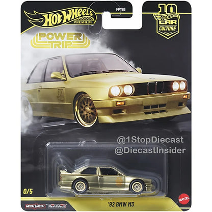 Mattel Hot Wheels Premium Power Trip & Fast & Furious 1/64 Collectible Vehicle 1995 Mazda RX-7 1967 Chevy Car Model Collection