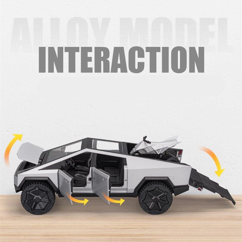 1/24 Tesla Cybertruck with Off-road Vehicle