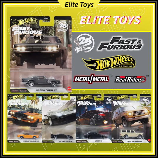 Hot Wheels Premium New Fast & Furious 1:64 Diecast Car Model Dodge Charger Honda NSX BMW Toyota Metal Collectible Vehicle Toy