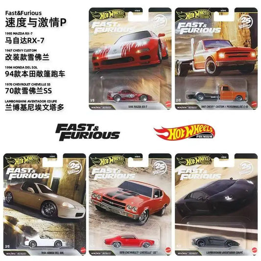 Mattel Hot Wheels 1/64 2026 Fast & Furious Hnw46P Release P Chevrolet Honda Del Sol Collectible Car Toy Die-Cast Vehicle