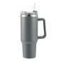 SleekTumbler - Stainless Steel Tumbler with Hard Straw, Insulation, Handle and Lid