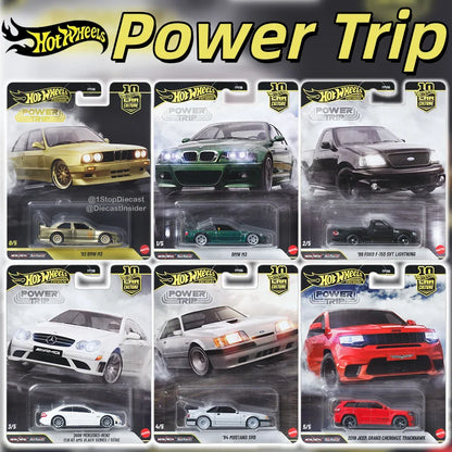 Mattel Hot Wheels Premium Power Trip & Fast & Furious 1/64 Collectible Vehicle 1995 Mazda RX-7 1967 Chevy Car Model Collection