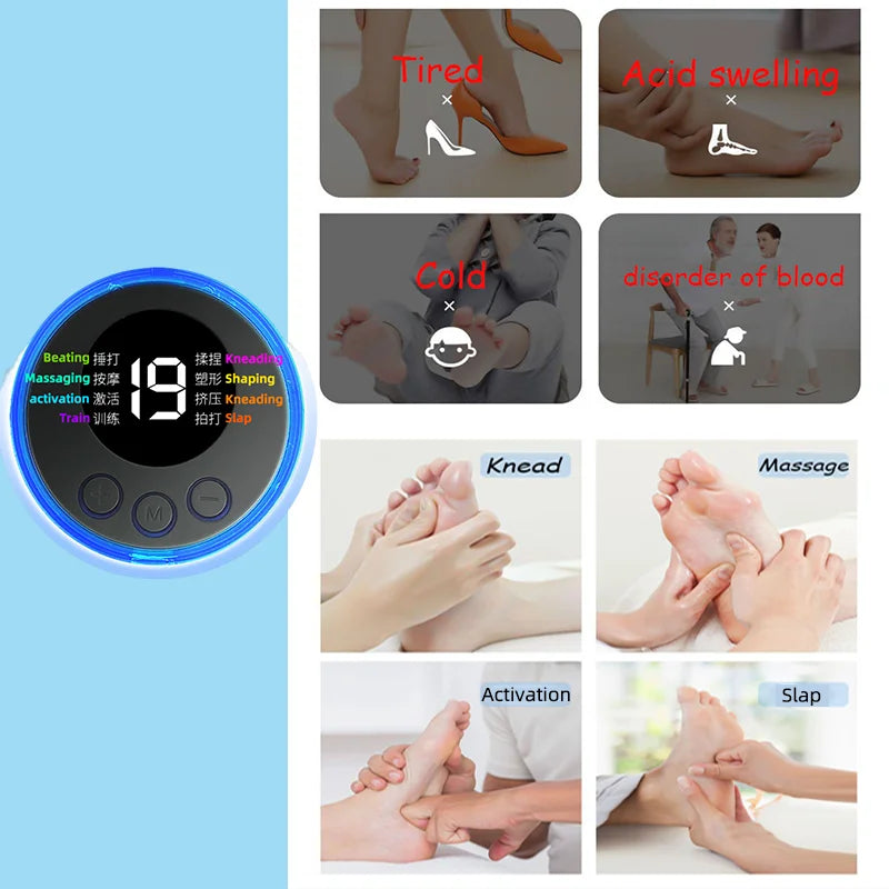 Premium EMS Foot Massager - Relaxing Electric Muscle Stimulation Therapy