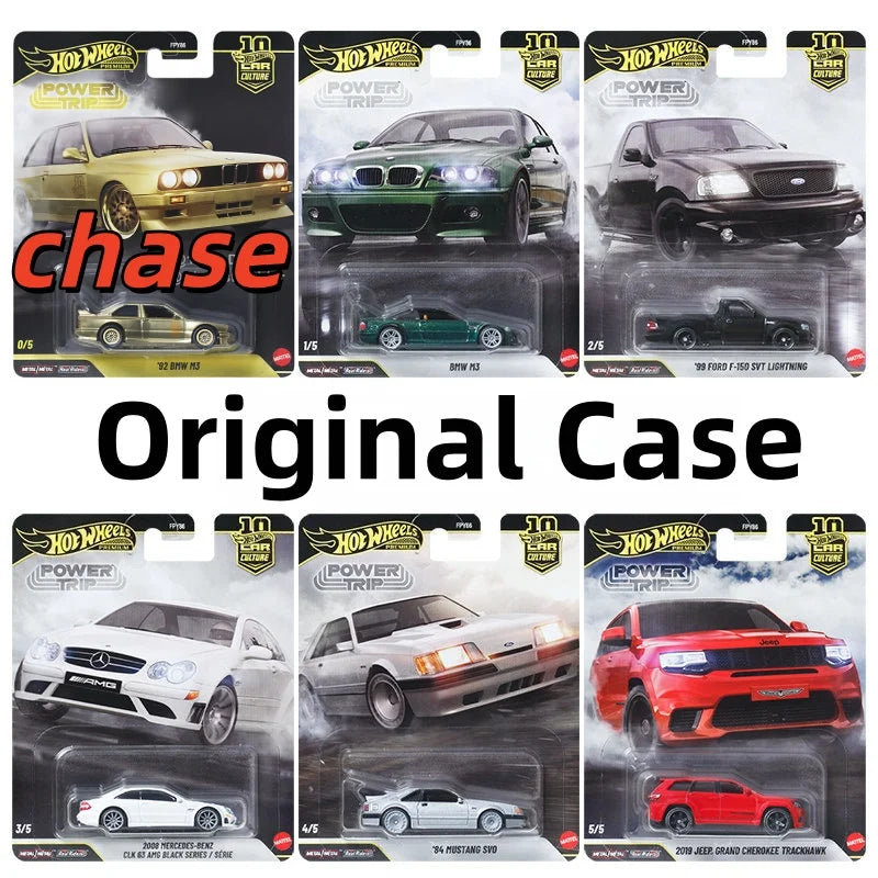 Mattel Hot Wheels Premium Power Trip & Fast & Furious 1/64 Collectible Vehicle 1995 Mazda RX-7 1967 Chevy Car Model Collection