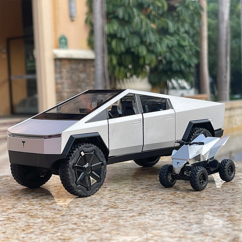 1/24 Tesla Cybertruck with Off-road Vehicle