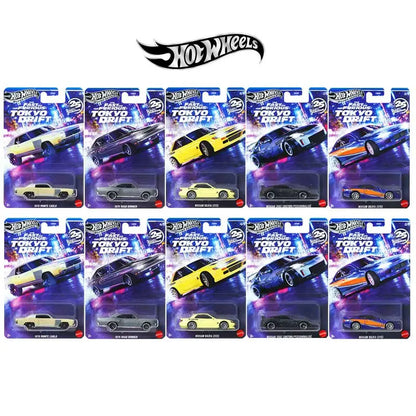 New Hot Wheels Fast & Furious Tokyo Drift Set HNR88 25Th Anniversary Series Nissan Chevrolet 1/64 Die-Cast Car Model Collection