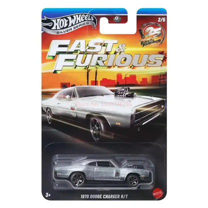 Hot Wheels Silver Series Fast & Furious Classic Car Honda Civic Dodge Charger Mitsubishi Eclipse Alloy Model Collectible Gift