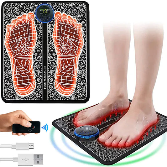 Premium EMS Foot Massager - Relaxing Electric Muscle Stimulation Therapy