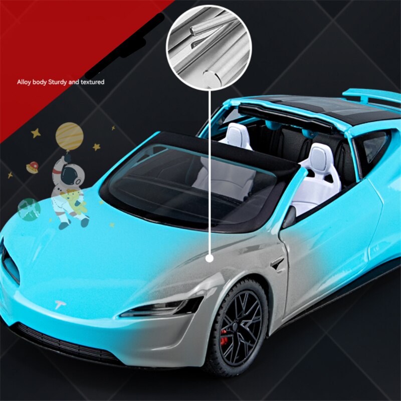 1:24 Tesla Roadster Convertible