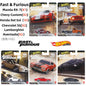 Mattel Hot Wheels Premium Power Trip & Fast & Furious 1/64 Collectible Vehicle 1995 Mazda RX-7 1967 Chevy Car Model Collection