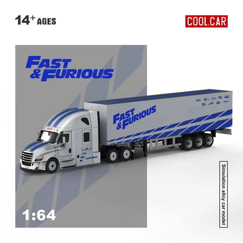 PreSale CoolCar 1:64 Freightliner Fast & Furious Die-Cast Car Model Miniature Gifts