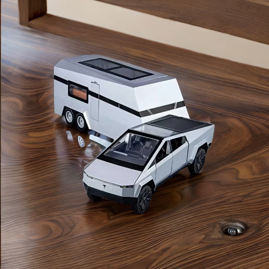 1/32 Tesla CyberTruck Pickup Trailer